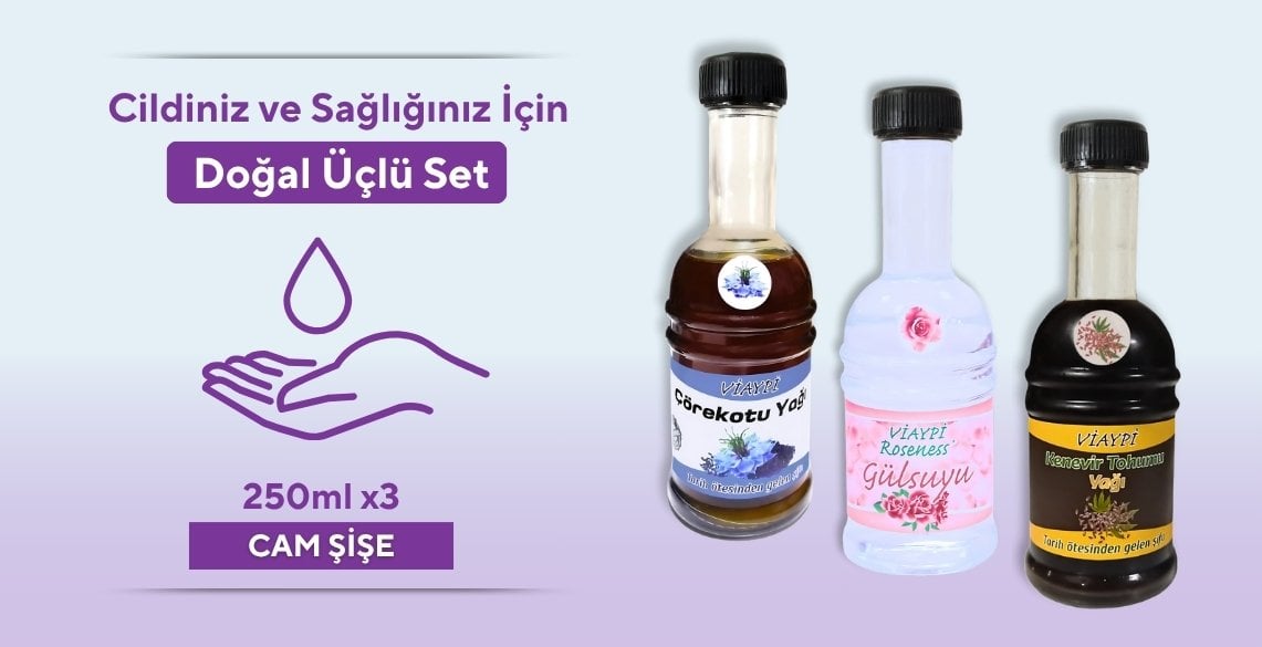 Viaypi Cildiniz ve Sağlığınız İçin Doğal Üçlü Set