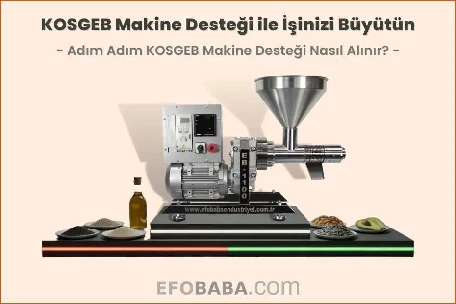 KOSGEB Makine Desteği ile İşinizi Büyütün | Efobaba.com
