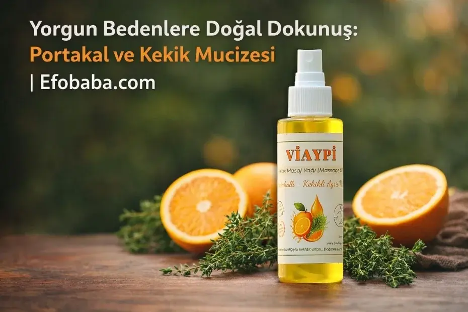 Yorgun Bedenlere Doğal Dokunuş: Portakal ve Kekik Mucizesi | Efobaba.com