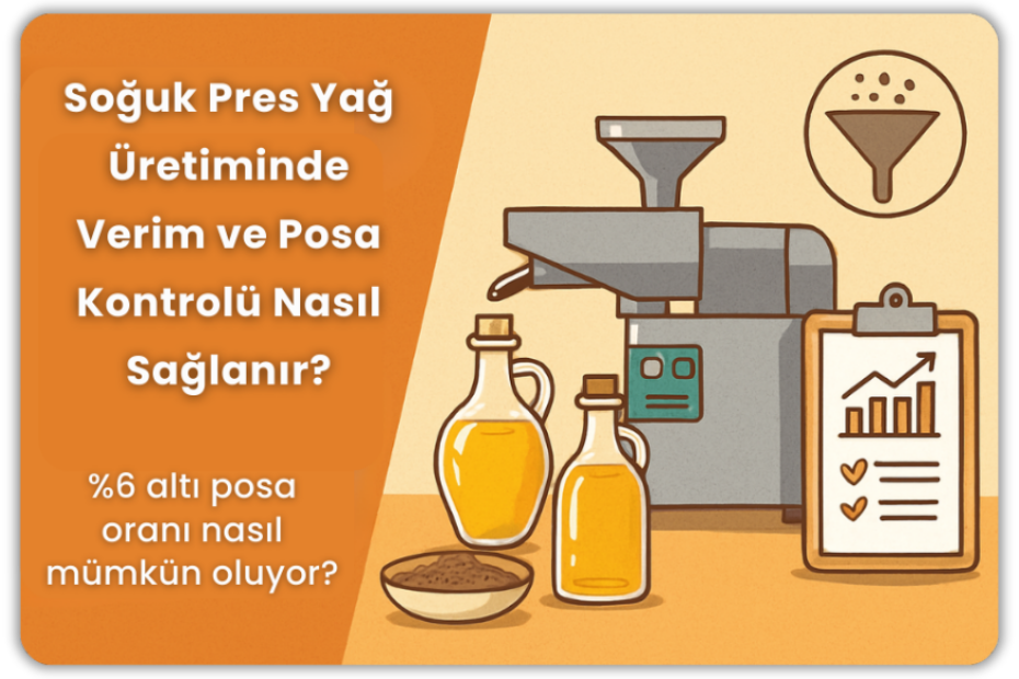 Soğuk Pres Yağ Üretiminde Verim ve Posa Kontrolü Nasıl Sağlanır?