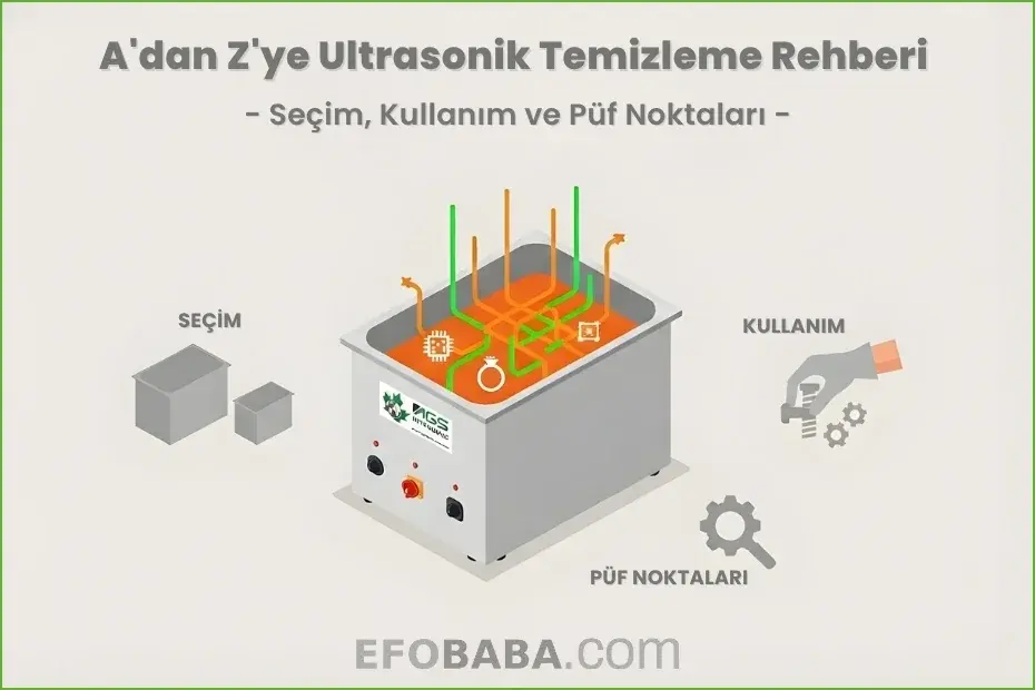 A'dan Z'ye Ultrasonik Temizleme Rehberi: Seçim, Kullanım ve Püf Noktaları