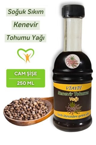 VİAYPİ Soğuk Preslenmiş Kenevir Tohumu Yağı / 250ml