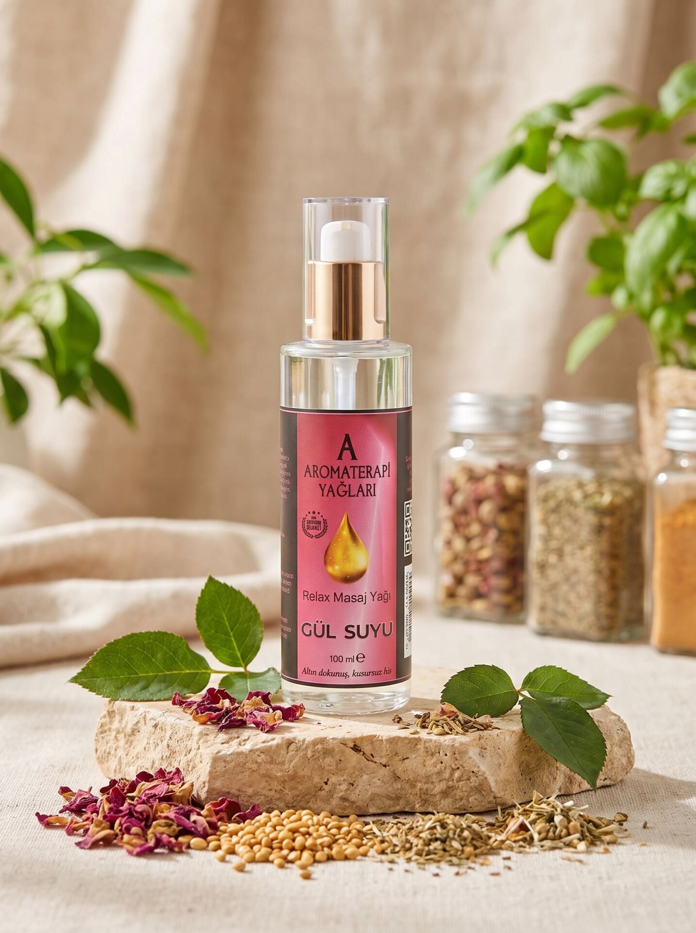 VİAYPİ Roseness Gül Suyu 100ml Sprey | Doğal Katkısız