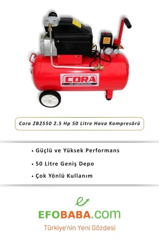 Cora ZB2550 2.5 Hp 50 Litre Hava Kompresörü
