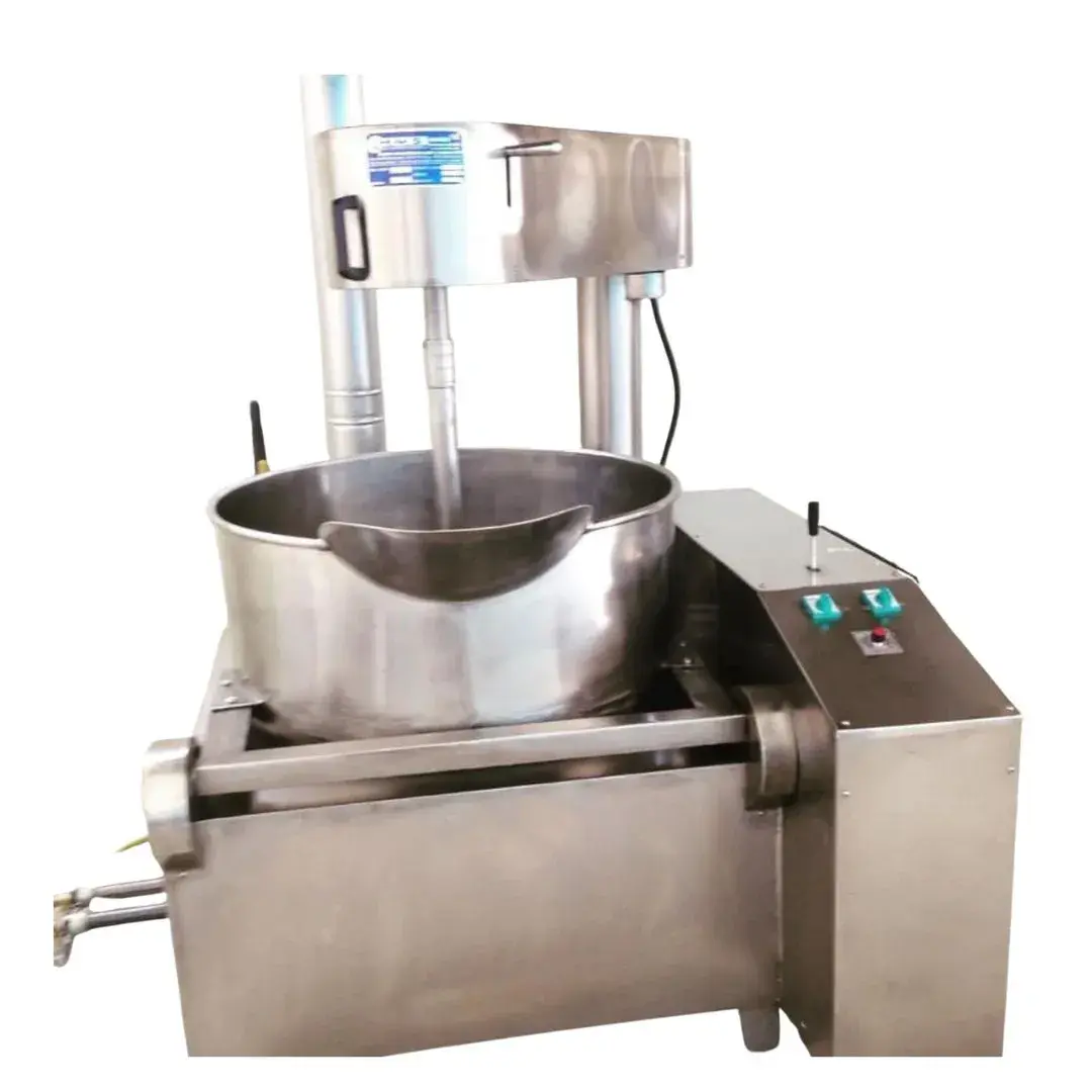 Krom Kazan Otomatik Lokum Pişirme Makinesi (100 Kg/Parti)