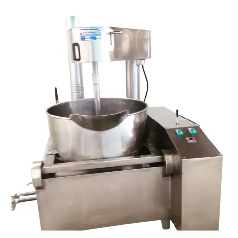 Krom Kazan Otomatik Lokum Pişirme Makinesi (100 Kg/Parti)