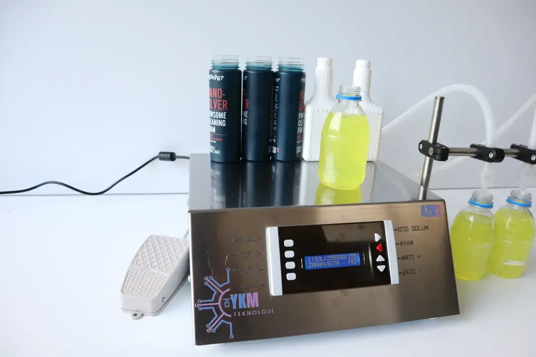 İki Nozullu Kozmetik Dolum Makinesi (AZH2)