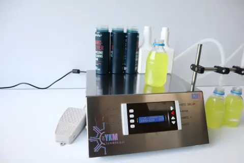 İki Nozullu Kozmetik Dolum Makinesi (AZH2)