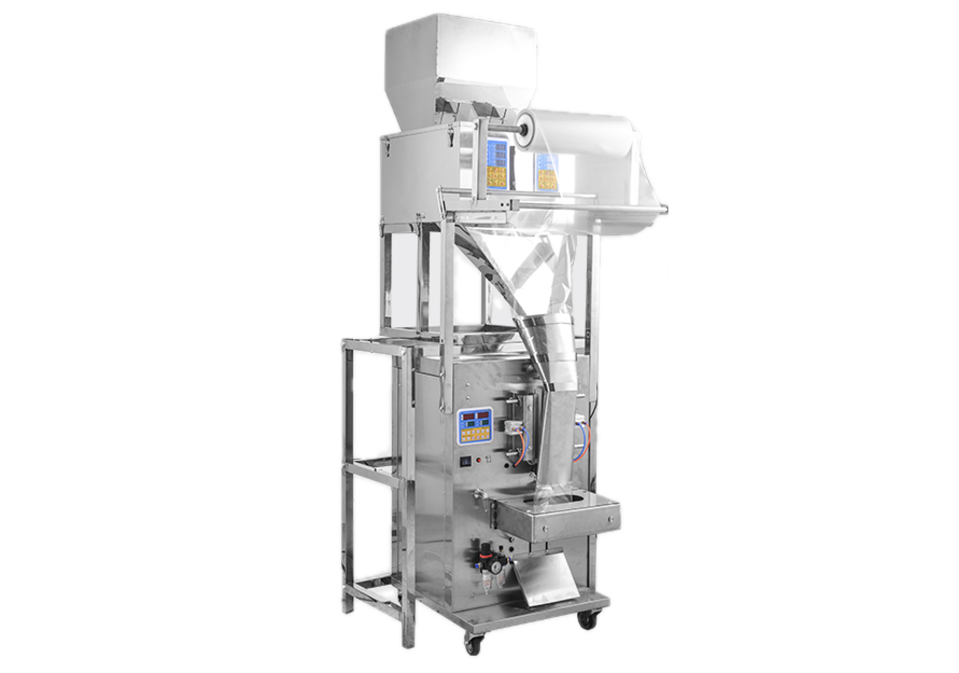 Çift Hazneli 500g Pnömatik Granül Paketleme Makinesi